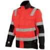 Blouson Haute Visibilté Mixte Rouge Fluo Noir Lux A. Lafont