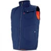 Body-warmer De Travail Haute Visibilité Orange Hivi Et Bleu -Travail Professionnels Vêtements Magasin body warmer de travail haute visibilite orange hivi et bleu