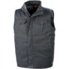 Gilet De Travail Homme Gris Charbon -Travail Professionnels Vêtements Magasin body warmer de travail homme gris charbon elki a lafont
