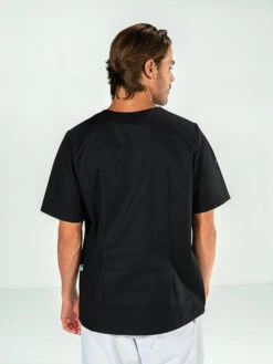 Casaque Kinésithérapeute Noire Manches Courte JULES 9 Casaque Kinésithérapeute Noire Manches Courte JULES -Travail Professionnels Vêtements Magasin casaque kinesitherapeute noire manches courte jules 2