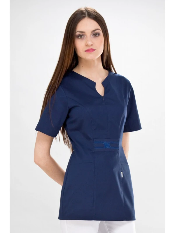 Casaque Médicale Bleu Marine Coupe Princesse 3 Casaque Médicale Bleu Marine Coupe Princesse