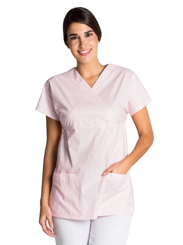 Casaque Médicale Feminine à Motifs Rose 3 Casaque Médicale Feminine à Motifs Rose