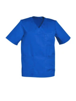 Casaque Médicale Homme Manches Courtes Bleu JULES -Travail Professionnels Vêtements Magasin casaque medicale homme manches courtes bleu jules 3