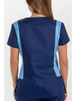 Casaque Médicale Déperlante Bleue Femme -Travail Professionnels Vêtements Magasin casaque medicale impermeable bleue femme 2