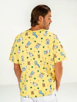 Casaque Pédiatrie Homme Manches Courtes Jaune Motifs JULES 9 Casaque Pédiatrie Homme Manches Courtes Jaune Motifs JULES -Travail Professionnels Vêtements Magasin casaque pediatrie homme manches courtes jaune motifs jules 2