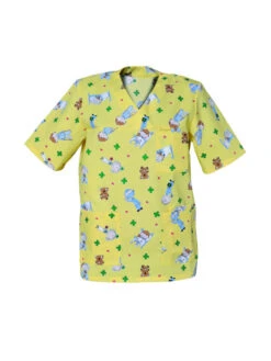 Casaque Pédiatrie Homme Manches Courtes Jaune Motifs JULES 11 Casaque Pédiatrie Homme Manches Courtes Jaune Motifs JULES -Travail Professionnels Vêtements Magasin casaque pediatrie homme manches courtes jaune motifs jules 4