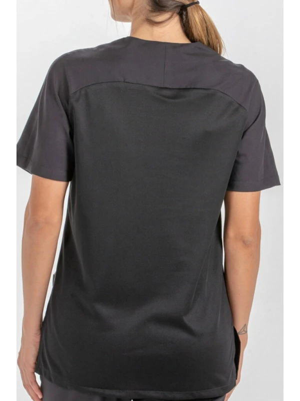 Casaque Vétérinaire Deperlante Motifs Animaux Gris Et Vert 5 Casaque Vétérinaire Deperlante Motifs Animaux Gris Et Vert – Image 3