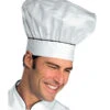 Toque De Chef Cuisinier Blanc Noir