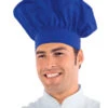 Toque De Chef Cuisinier Bleu Cyan -Travail Professionnels Vêtements Magasin chapeau chef cuisinier bleu cyan