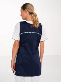 Chasuble Agent Entretien Hospitalier Bleu Marine CAMILLE -Travail Professionnels Vêtements Magasin chasuble agent entretien hospitalier bleu marine camille 3