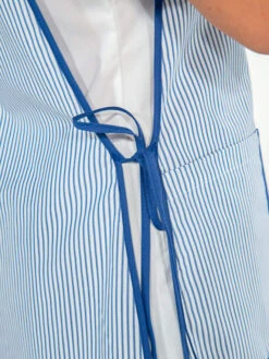 Chasuble Agent Entretien Hospitalier Rayé Bleu MARION -Travail Professionnels Vêtements Magasin chasuble agent entretien hospitalier raye bleu marion 2