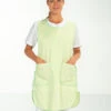 Chasuble Ménage Milieu Hospitalier Vert Anis MARION -Travail Professionnels Vêtements Magasin chasuble menage milieu hospitalier vert anis marion