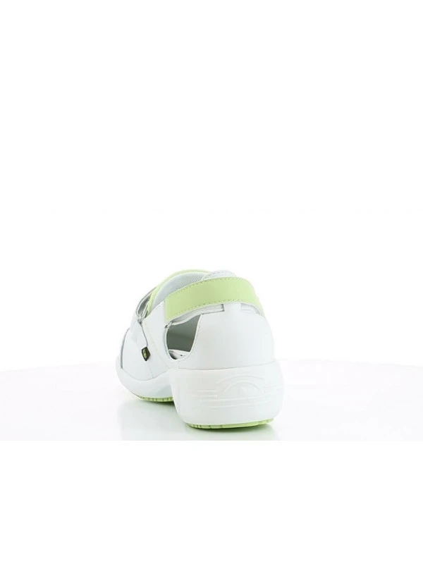 Chaussures De Travail Blanches Et Vertes Ultraconfortables Samantha 5 Chaussures De Travail Blanches Et Vertes Ultraconfortables Samantha – Image 3