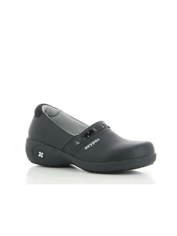 Chaussures Professionnelles SRC En Cuir Noir Lucia 6 Chaussures Professionnelles SRC En Cuir Noir Lucia – Image 4