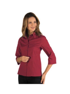 Chemise Kyoto Manches 3/4 Vermillon