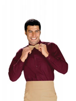 Chemise Unisexe Bordeaux -Travail Professionnels Vêtements Magasin chemise unisexe bordeaux 1