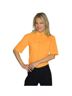 Chemise Unisexe Dublino Manches Courtes Abricot