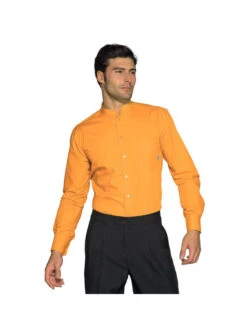 Chemise Unisexe Manches Longues Dublino Abricot