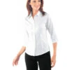 Chemisette Blanche Tenerife Stretch Manches 3/4 -Travail Professionnels Vêtements Magasin chemisette blanche tenerife stretch manches 3 4