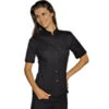 Chemisette Stretch Col Mao Noir -Travail Professionnels Vêtements Magasin chemisette stretch col mao noir