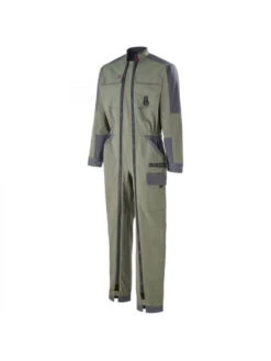 Combinaison De Travail Double Fermeture à Glissière Kaki Et Gris A. Lafont