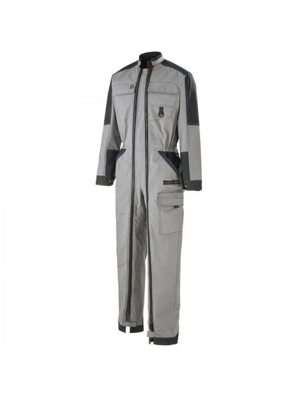 Combinaison De Travail Double Fermeture à Glissière Noir Et Gris Lafont 3 Combinaison De Travail Double Fermeture à Glissière Noir Et Gris Lafont