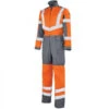 Combinaison De Travail Haute Visibilité Orange Fluo Etgris -Travail Professionnels Vêtements Magasin combinaison de travail haute visibilite orange fluo etgris