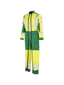 Combinaison De Travail Hivi Jaune Fluo Et Vert Alpin A. Lafont