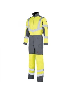 Combinaison De Travail Jaune Hivi Et Gris Acier A. Lafont