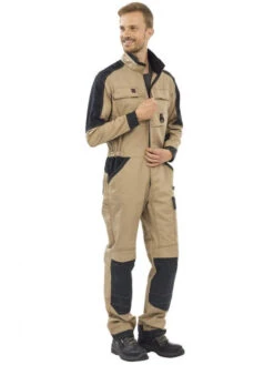 Combinaison De Travail Work Attitude A. Lafont Beige Et Noir Frame -Travail Professionnels Vêtements Magasin combinaison de travail work attitude a lafont beige et noir frame 1