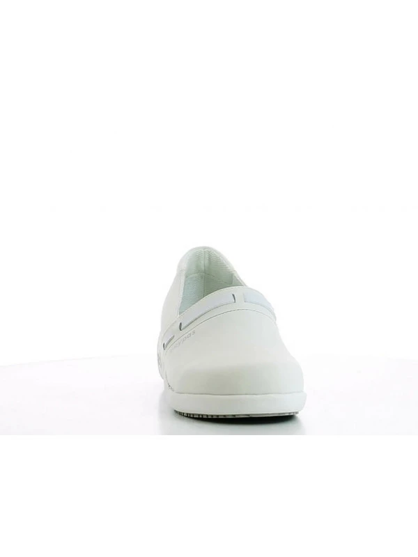 Escarpin Professionnel SRC En Cuir Blanc Lisbeth 5 Escarpin Professionnel SRC En Cuir Blanc Lisbeth – Image 3