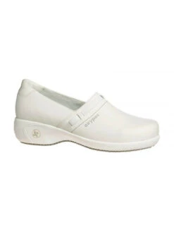 Escarpin Professionnel SRC En Cuir Blanc Lisbeth