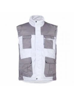 Gilet Blanc De Travail Pour Peintre Sans Manches Matelassé Piattec North Ways