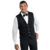 Gilet De Serveur NoirUnisex -Travail Professionnels Vêtements Magasin gilet de serveur noir unisex