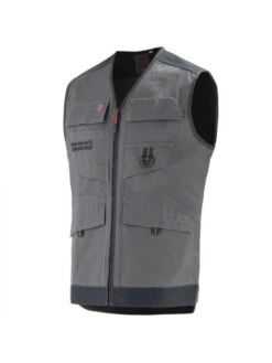 Gilet De Travail A. Lafont Gris Et Noir Trowel