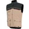 Gilet De Travail Body-warmer Beige Et Noir Adolphe Lafont -Travail Professionnels Vêtements Magasin gilet de travail body warmer beige et noir adolphe lafont
