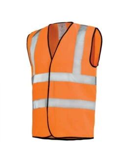 Gilet De Travail Hivi Orange Fluo Haute Visibilité