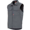 Gilet De Travail Homme Gris Pas Cher Acier -Travail Professionnels Vêtements Magasin gilet de travail homme gris acier granit