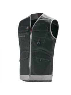 Gilet De Travail Homme Sans Manches Noir / Gris Trowel