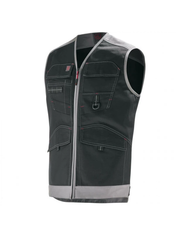 Gilet De Travail Homme Sans Manches Noir / Gris Trowel 3 Gilet De Travail Homme Sans Manches Noir / Gris Trowel