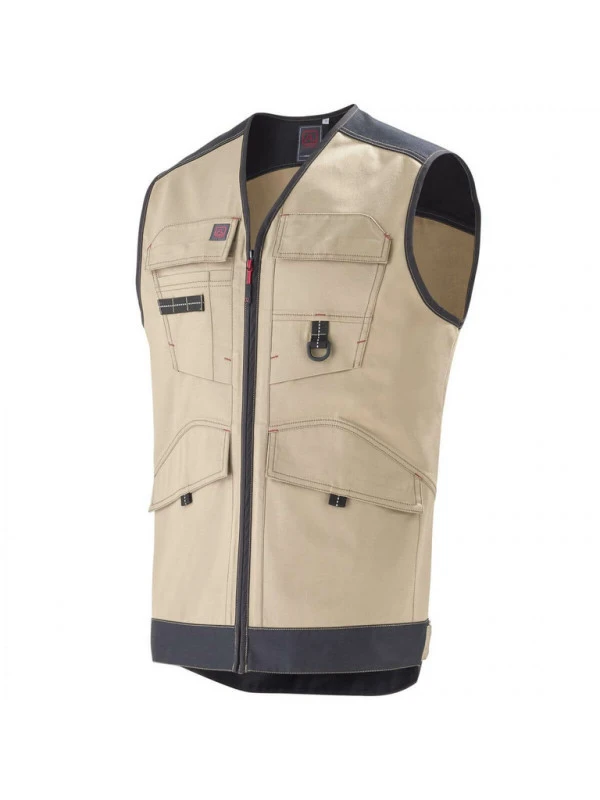 Gilet De Travail Beige Et Noir Trowel Lafont 3 Gilet De Travail Beige Et Noir Trowel Lafont