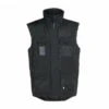 Gilet De Travail Sans Manches En Coton Noir Canvas -Travail Professionnels Vêtements Magasin gilet de travail sans manches en coton noir canvas