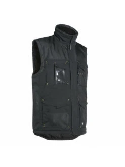 Gilet De Travail Sans Manches En Coton Noir Canvas 10 Gilet De Travail Sans Manches En Coton Noir Canvas -Travail Professionnels Vêtements Magasin gilet de travail sans manches en coton noir canvas 3