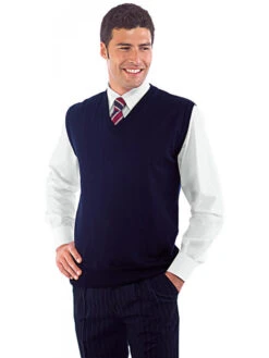 Gilet Misto Laine Bleu