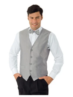 Gilet Restauration Unisexe Murano.Silver Gris