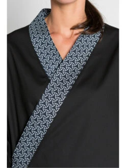 Kimono De Cuisine Noire Unisexe Japan Chef -Travail Professionnels Vêtements Magasin kimono de cuisine noire unisexe japan chef 3