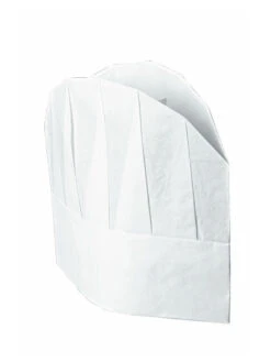 Lot De 10 Toques Cuisinier 23 Cm