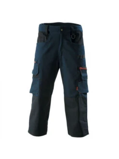 Pantacourt De Travail Area Work Attitude Bleu Marine Et Noir