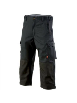 Pantacourt De Travail Homme Confort Stretch Noir