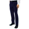 Pantalon A Pinces Taille Haute Homme Bleu